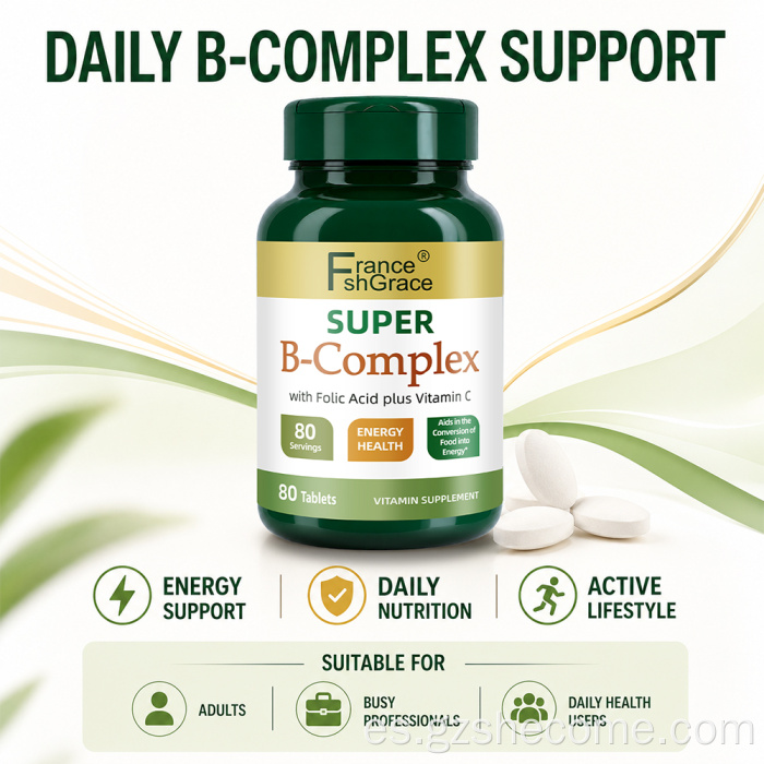 Shecome Super B Complex Tabletas Metabolismo Energético